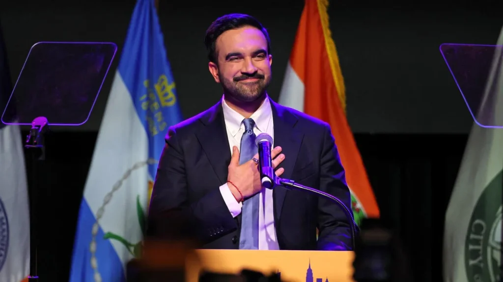 Zohran Mamdani Elected New York Mayor | First South Asian Mayor Announces Free Bus Plan